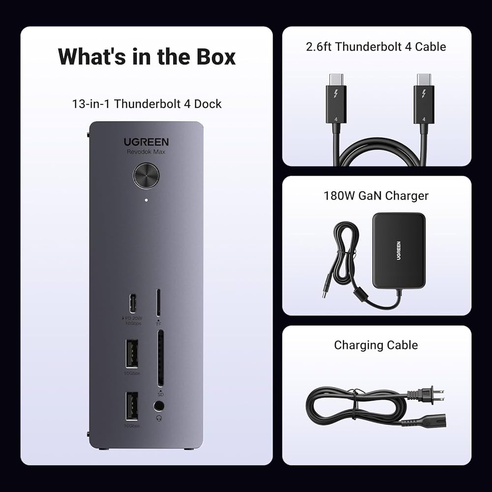 その他 UGREEN Revodok Max 213 13-in-1 Thunderbo Amazon.com: UGREEN Revodok Max 2131 Thunderbolt 5 Dock, 13